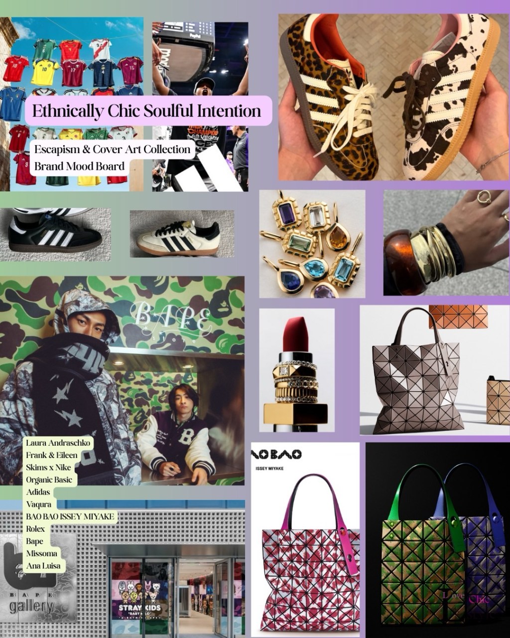 Brand Mood Board & Fashion Illustration: Ethnically Chic Soulful Intention (E&C.A&nbsp;Collection)