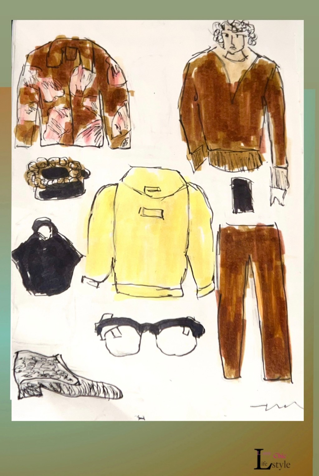 Archives & Essentials Fashion Illustration & Brand Mood&nbsp;Board