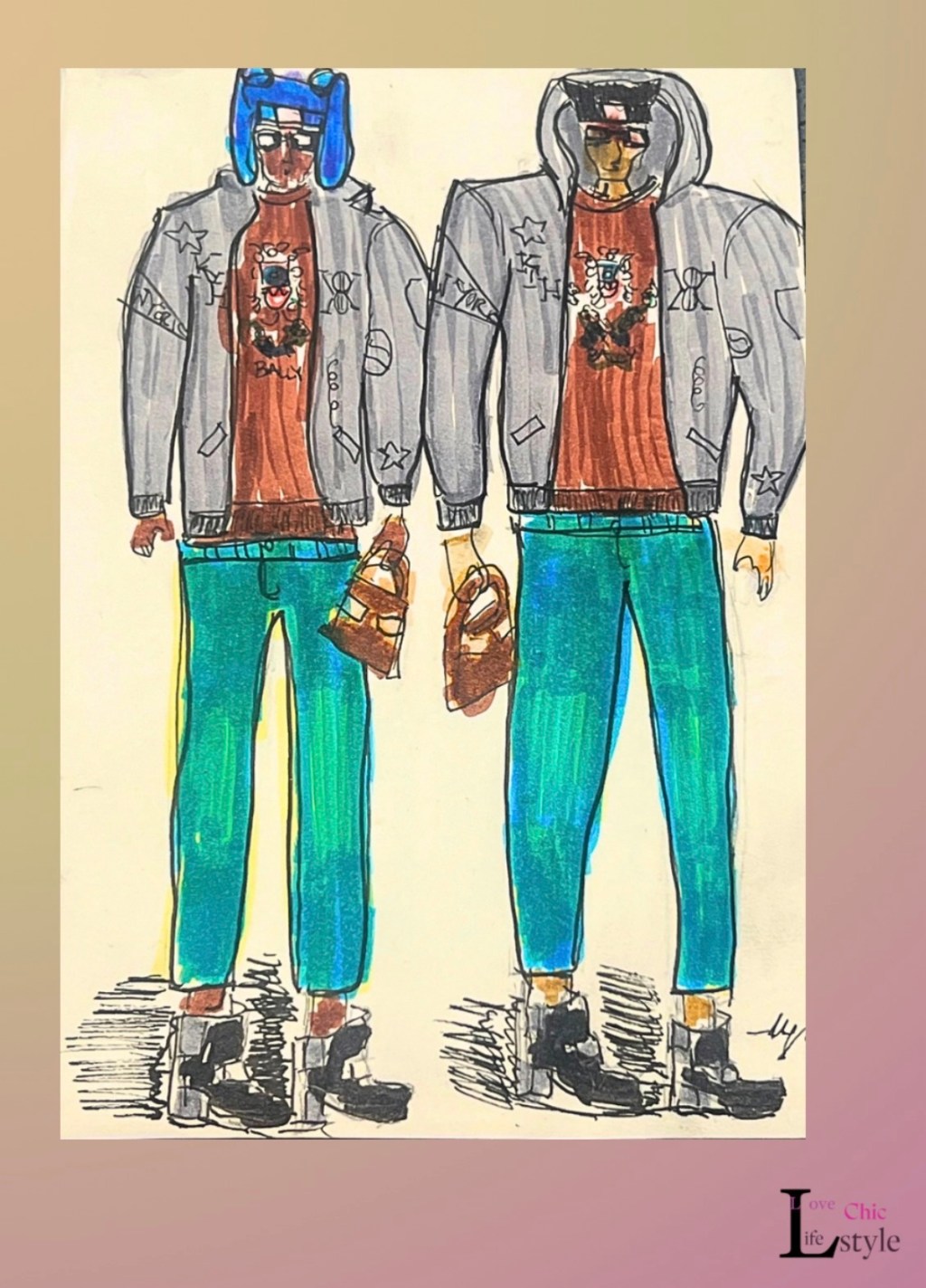 Delicate & Flagrant {Men’s Fit mix } Fashion&nbsp;Illustration