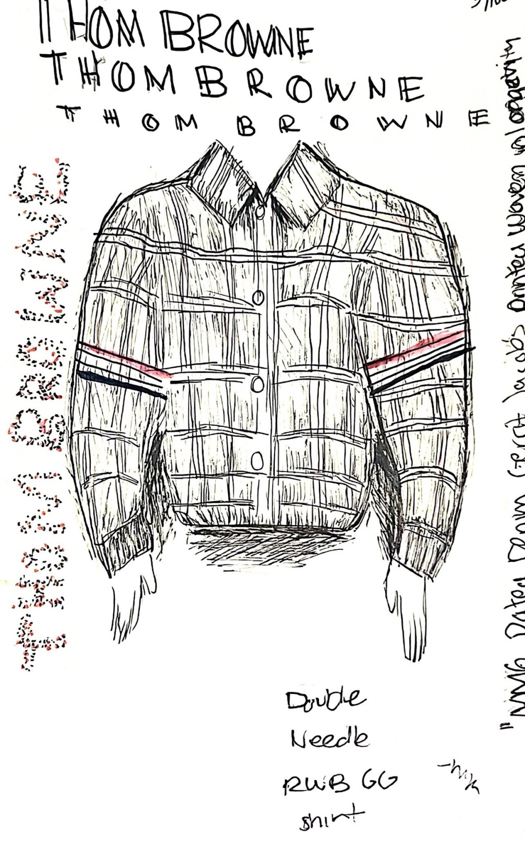 Fashion illustrations wip: MM6 Dated&nbsp;denim