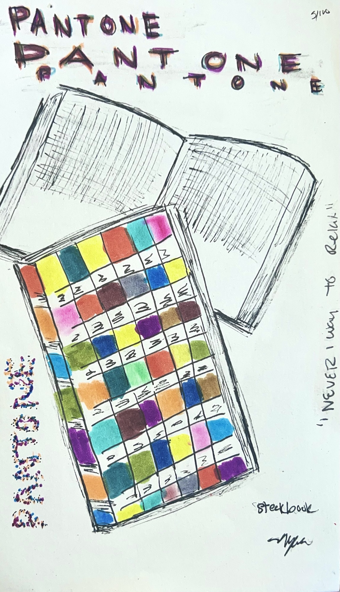 Pantone Sketchbook Chic Product Poster