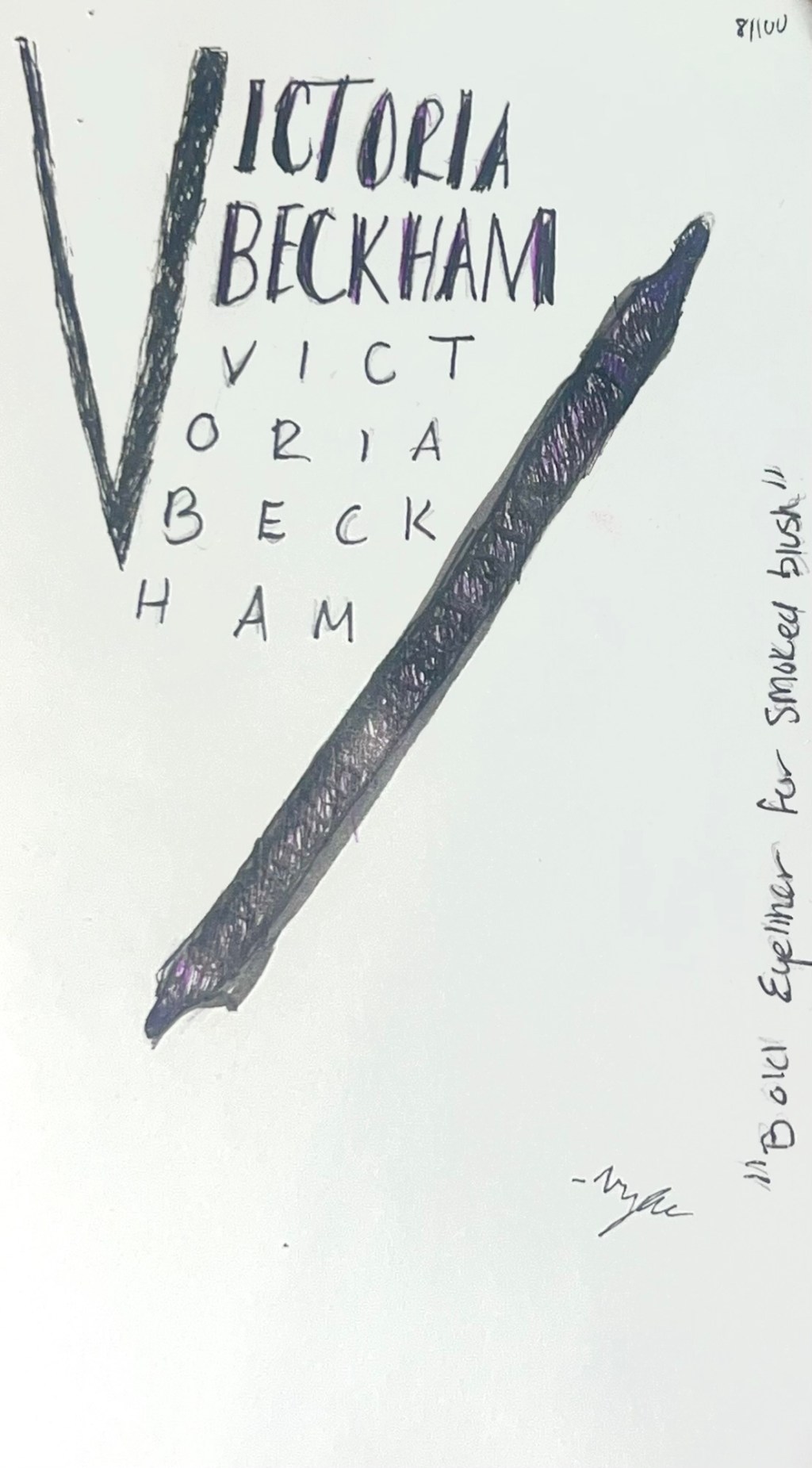 Victoria Beckham Eyeliner Fashion&nbsp;illustrations