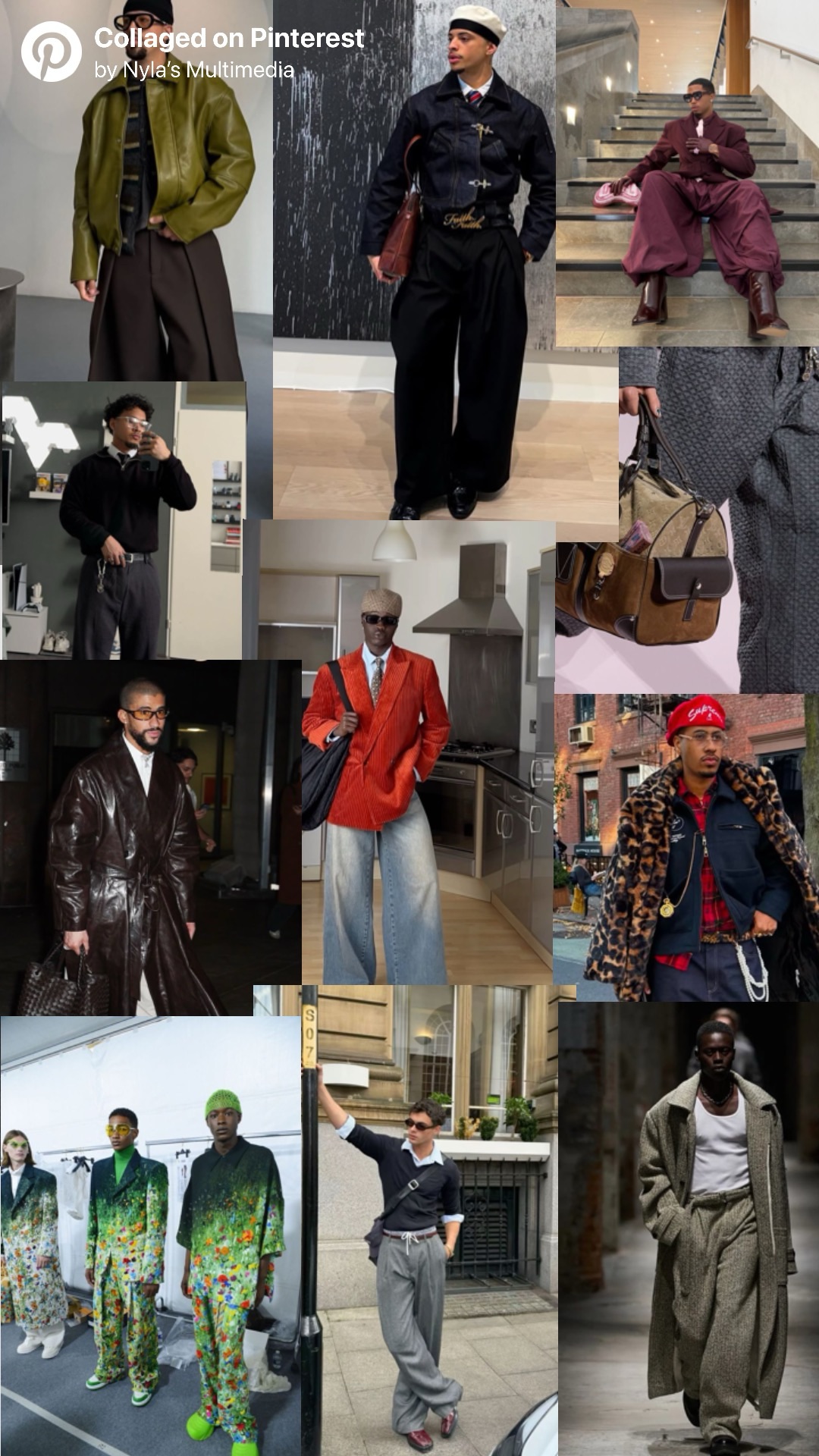 The mood board for Men’s wear trend&nbsp;forecast
