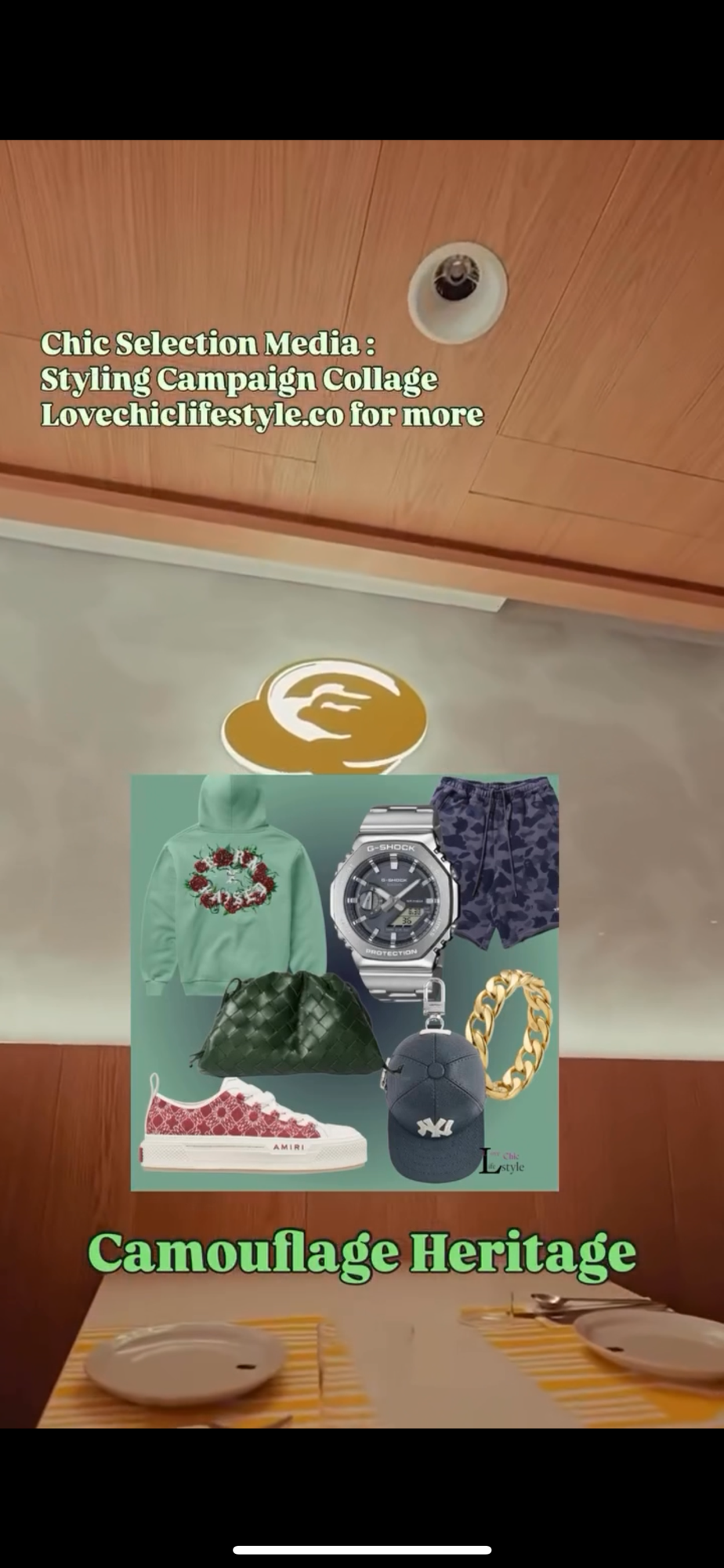 Chic Selection Media: 2nd video Styling Campaign Collage – Camouflage&nbsp;Heritage